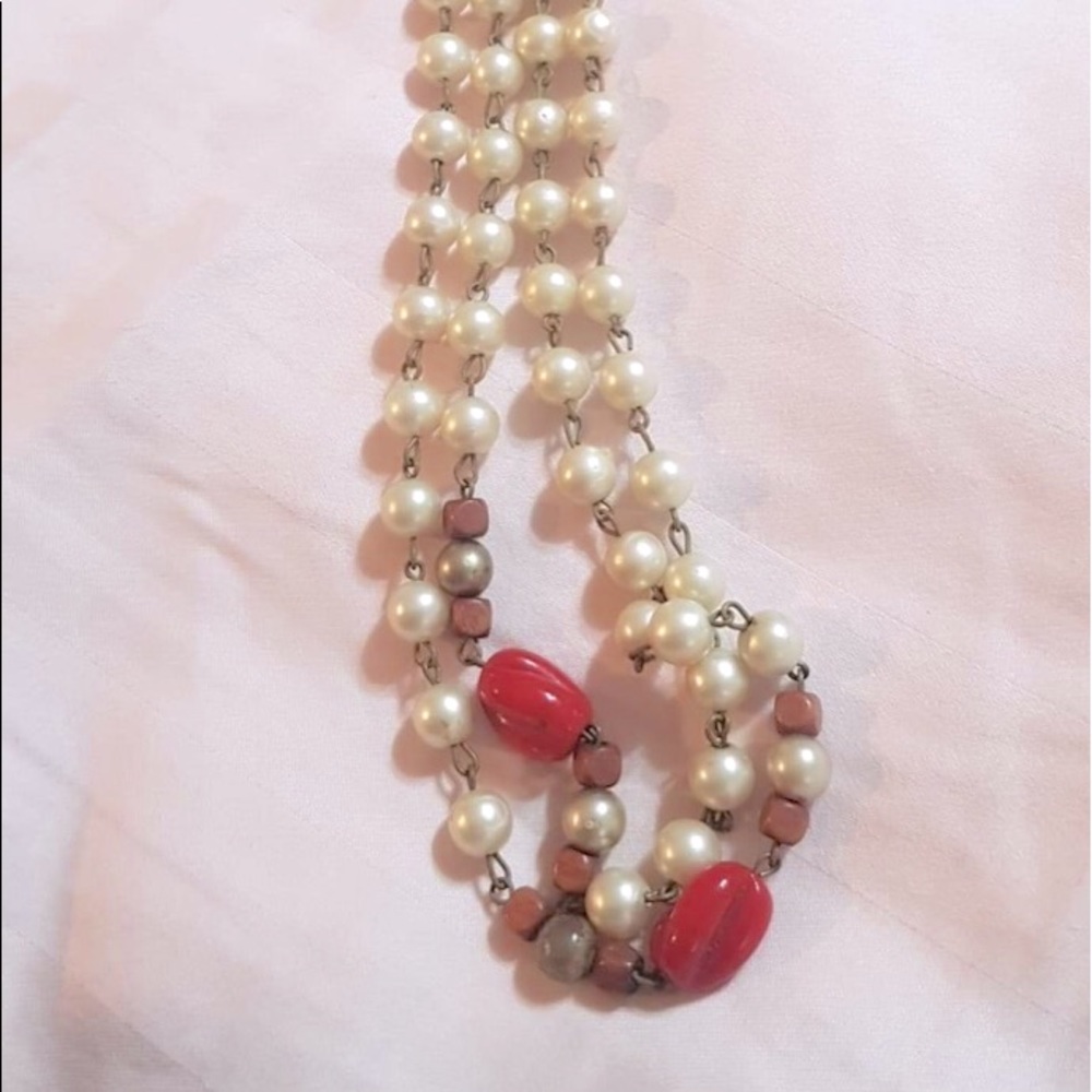 Vintage Bohemian long length beaded necklace - Picture 3 of 3